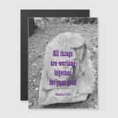 勇気付けられる磁気グリーティングカードの聖なる書物、 経典 (正面/裏面)