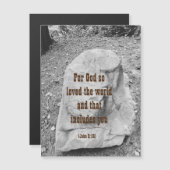 勇気付けられる磁気グリーティングカードの聖なる書物、 経典 (正面/裏面)