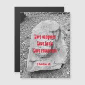 勇気付けられる磁気グリーティングカードの聖なる書物、 経典 (正面/裏面)