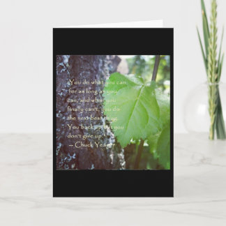 勇気付けられる空白のノートカード カード