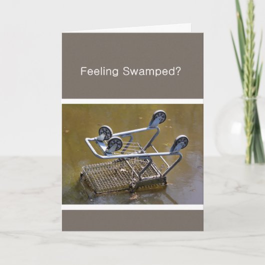 勇気付けられる経済ショッピングカートお金が同封 カード (正面)