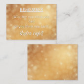 勇気付けられる考えカード ノートカード (正面/裏面)