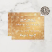 勇気付けられる考えカード ノートカード (正面/裏面インサイチュ)