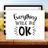 勇気付けられる考え、あなたの友情 ポストカード