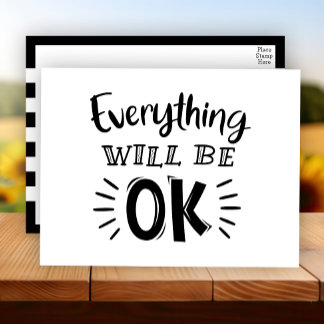 勇気付けられる考え、あなたの友情 ポストカード