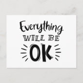 勇気付けられる考え、あなたの友情 ポストカード (正面)