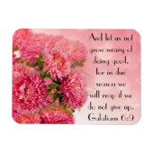 勇気付けられる聖書の聖句ガラテヤ6:9 マグネット (横)