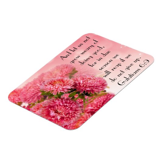 勇気付けられる聖書の聖句ガラテヤ6:9 マグネット (左側)