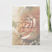 勇気付けられる聖書詩篇27:1 カード (正面)