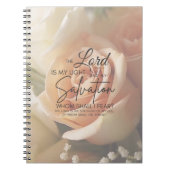 勇気付けられる聖書詩篇27:1 ノートブック (正面)