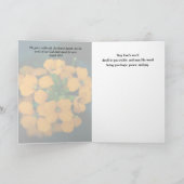 勇気付けられる花グリーティングカード カード (内部)