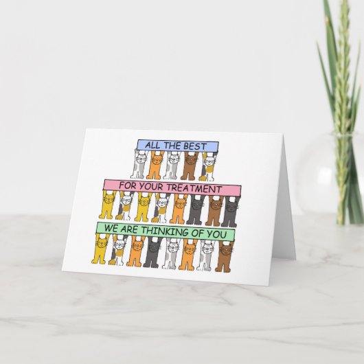 勇気付けられる通りトリートメント猫たち カード (正面)