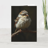 勇気付けられる高揚引用文ホープかわいい鳥について カード (正面)