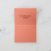 勇気付けられる4インチx 5.6インチ折り畳みグリーティングカードカード ノートカード (内部)