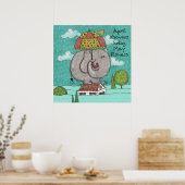 勇気付けられる4月シャワー5月の花をもたらす ポスター (キッチン)