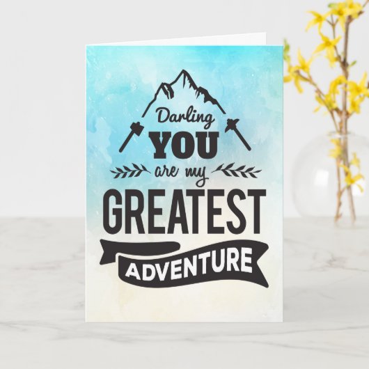 勇気付けられる-あなたは私の最も素晴らしい冒険 カード (黄色い花)