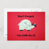 勇気付けられる：できるよ！ ポストカード (正面/裏面)