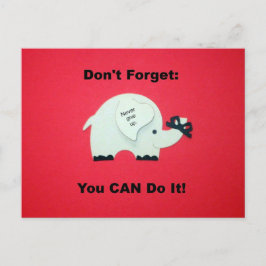 勇気付けられる：できるよ！ ポストカード