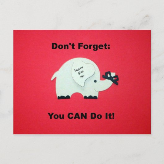 勇気付けられる：できるよ！ ポストカード (正面)