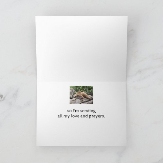 勇気付けられる/よく疲れ果てたクマの動物 カード (内部)