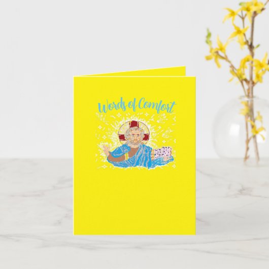 勇気付けられる カード (黄色い花)