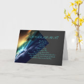 勇気付けられる カード (黄色い花)