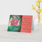 勇気付けられる カード (黄色い花)