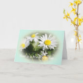 勇気付けられる カード (黄色い花)