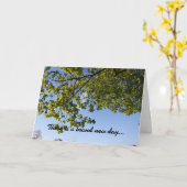 勇気付けられる カード (黄色い花)