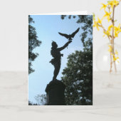 勇気付けられる カード (黄色い花)