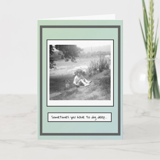 勇気付けられる カード (正面)