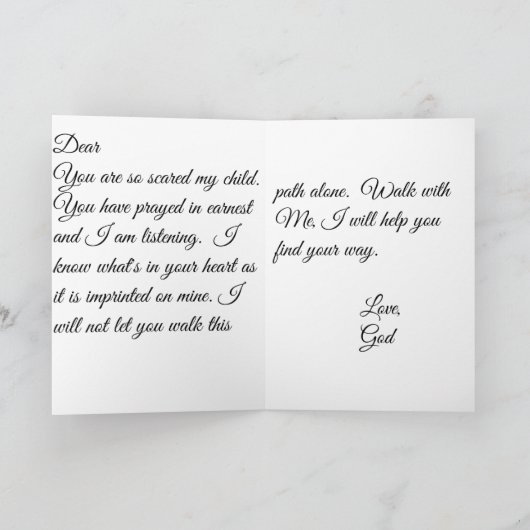 勇気付けられる カード (内部)