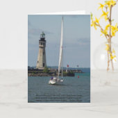 勇気付けられる&サポートのカード – バッファローライトハウス カード (黄色い花)