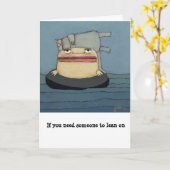 勇気付けられる、サポート、グリーティングカードの入手 カード (黄色い花)