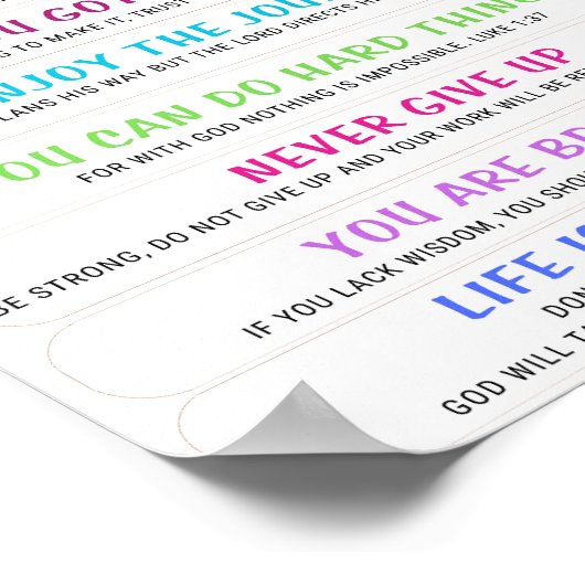 勇気付けられる ポスター (角)