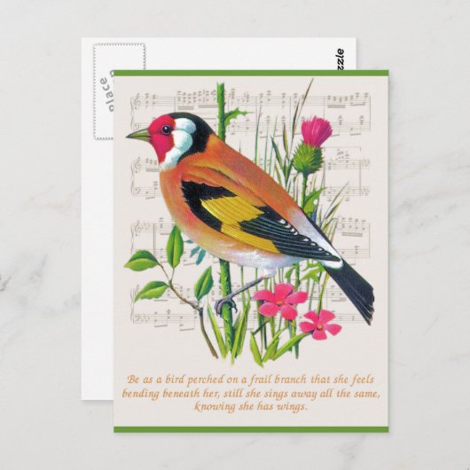 勇気付けられる ポストカード (正面/裏面)