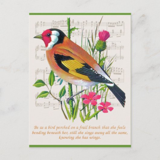 勇気付けられる ポストカード (正面)