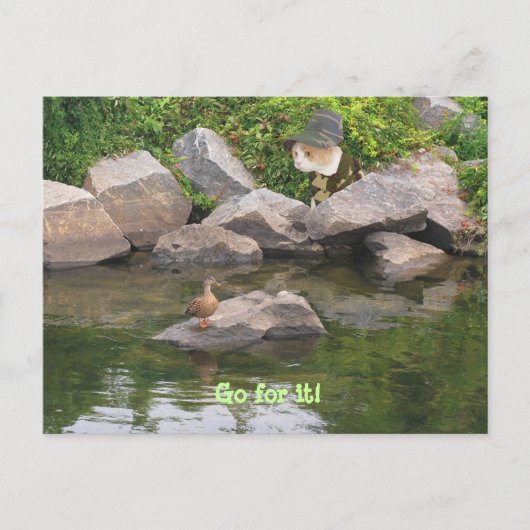 勇気付けられる ポストカード (正面)