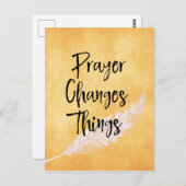 勇気付けられる:祈りの言葉変更引用文 ポストカード (正面/裏面)