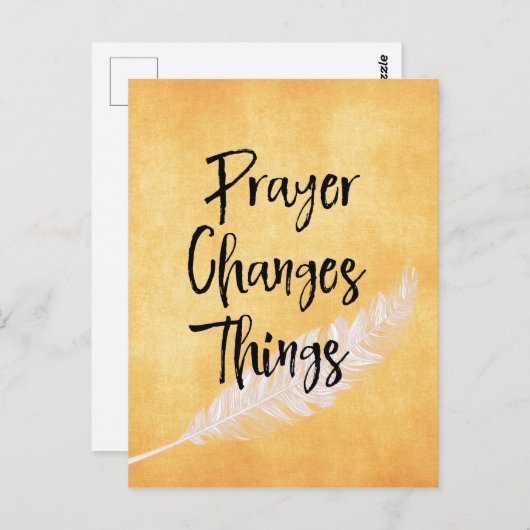 勇気付けられる:祈りの言葉変更引用文 ポストカード (正面/裏面)