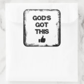 勇気付けられる:神の得これだ スクエアシール (バッグ)