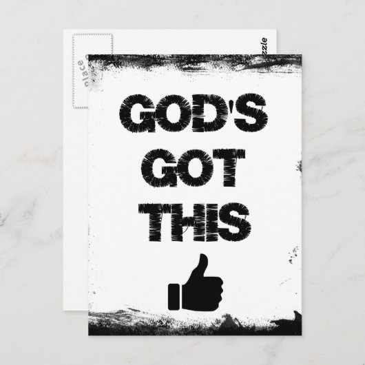 勇気付けられる：神の得これだ ポストカード (正面/裏面)