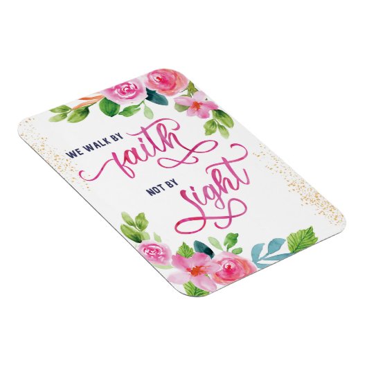 勇気付けられる、私たちは信仰によって歩くSight Holidによってではない マグネット (右側)