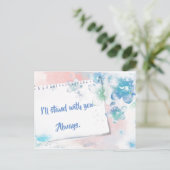 勇気付けられる;私はあなたと一緒に引用文 ポストカード (スタンド正面)