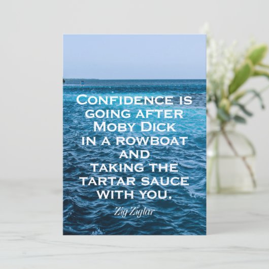 勇気付けられる |自信のあるカード 招待状 (スタンド正面)