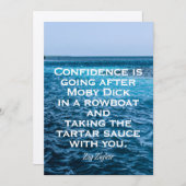 勇気付けられる |自信のあるカード 招待状 (正面/裏面)