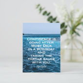 勇気付けられる |自信のあるポストカード ポストカード (スタンド正面)