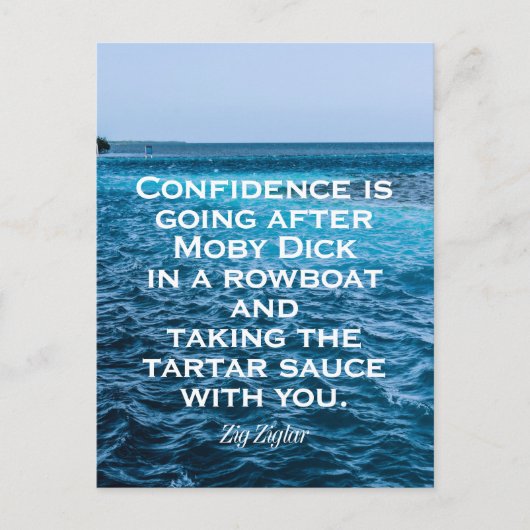 勇気付けられる |自信のあるポストカード ポストカード (正面)