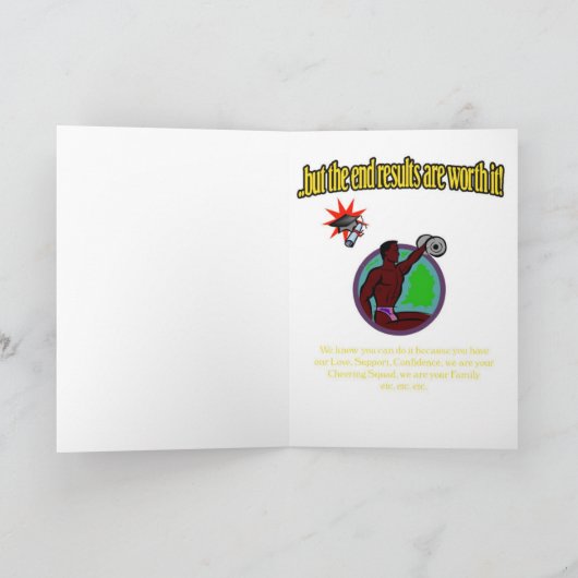 勇気付けられる – 行くのは難しいかもしれないが….. カード (内部)