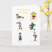 勇気付けられる – 行くのは難しいかもしれないが….. カード (黄色い花)